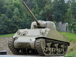 Ein mittlerer Kampfpanzer M4 Sherman war Ende August 2019 im Park der Militärgeschichte in Pivka zu sehen.