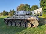 Leichter Kampfpanzer M24 Chaffee vor einem Museum in Grandmenil, 22.09.2020