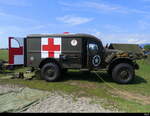 ex US Army - Dodge Truck Ambulancean einer Veranstaltung beim Flugplatz Biel-Kappelen am 13.08.2023