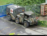 ex US Army - Truck Carco  11.4 6x6x M792 per Zufall gesehen in Hochdorf am 16.07.2023