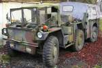Gama Goat Jeep mit Anhnger. Die allradgetriebenen Fahrzeuge (6x6) wurden in den End-60-er bis Anfang 70-er fr die U.S. Army gefertigt.
