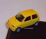FIAT Cinquecento Sporting in gelb Eigenbau Grund-Modell von Herpa 1:87