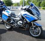 =BMW 1200 RT als Dienstmotorrad der LaPo Hessen, gesehen im Juni 2019 beim Hessentag in Bad Hersfeld