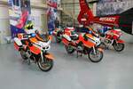 Die Johanniter Motorradstaffel am 04.09.22 beim Tag der offenen Tür der Johanniter Luftrettung in Reichelsheim Flugplatz