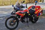 BMW Motorrad der Ersthelfer war beim Tag des Zivilschutzes in Diekirch zu sehen. 27.09.2026