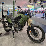 Dieses Yamaha Ténéré 700 Motorrad der Feldjäger war Ende April 2026 auf der Messe Hannover zu sehen.