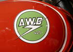 AWO 425, Tankemblem am DDR-Oldtimermotorrad von 1951, April 2025
