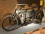 =Laurin & Klement-Motorrad mit Riemenantrieb, Bauzeit 1905 / 1908 in Böhmen, 03-2023