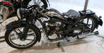 Zündapp S300, Oldtimermotorrad aus Nürnberg, Bauzeit 1930-31, 1-Zyl.2-Takt, 297ccm, 9PS, Vmax.90Km/h, Fahrzeugmuseum Suhl, April 2025