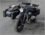 Zündapp Motorrad mit Beiwagen aus den 50ger Jahren aufgenommen am 01.06.2013.