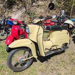 =Simson Schwalbe, ausgestellt bei der Oldtimerschau in Wasenberg, 05-2025