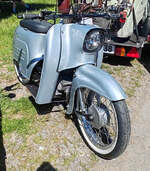 =Simson Schwalbe, gesehen auf dem Ausstellungsgel�nde der Oldtimerveranstaltung in Frankenberg/Eder im Mai 2026.