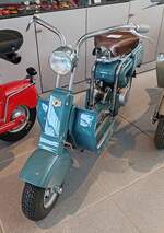 =Innocenti Lambretta Tipo A, Bj. 1948, 123 ccm, ausgestellt im Museo Nicolis in Verona, 09-2025
