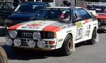 =Audi Rallye Quattro R 6, Bj. 1980 rollt zur Präsentation der Rennteilnehmer des Rossbergrennens 2022 im Markt Berchtesgaden, 09-2022