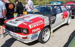 =Audi Quattro, gesehen bei der Oldtimerveranstaltung in Frankenberg/Eder im Mai 2023