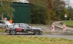 Dirk Krüger & Alexander Schneider BMW E36 mit der Startnumer 14 bei der  Youngtimer  39. ADAC Rallye Köln Ahrweiler 12.11.2016, Nachmittags beim abbigen in einen Wirtschaftsweg nähe Rodder.