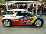 Citroen DS 3 WRC (Jarmon Lehtinen, Daniel Elena) auf der International Motor Show in Luxembourg am 25.11.2012
