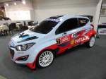 Hyundai i20 WRC auf der International Motor Show in Luxembourg am 12.12.2014