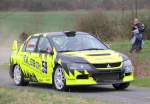 Mitsubishi EVO WP1 der Rally Sonnefeld (AMC Hohe A�litz) am 20.04.2013. (Stefan G�ttig/ Lars Barchfeld/ 59)