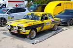 Opel Ascona Ralley am 02.08.26 in Wittlich im Fahrerlager der ADAC Ralley Mittelrhein 