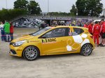 Renault Clio R3T (Michael Burri / Anderson Levratti) im Servicepark der Deutschland-Rallye, 21.08.2016