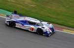 Mitzieher des LMP1 Toyota TS040 Hybrid, Nr.2 von Toyota Racing, Alex Wurz, Stéphane Sarrazin und Mike Conway erzielten Rang 5 bei FIA WEC 6h Spa Francorchamps qm 2.Mai 2015