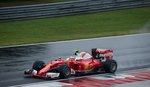2016-er Ferrari Formel 1 Fahrzeug auf dem Hungaroring am 23.07.2016.