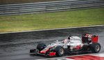 2016-er Haas Formel 1 Fahrzeug auf dem Hungaroring am 23.07.2016.