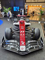 Dieser Formel-1-Wagen von Alfa-Romeo wurde Ende April 2024 auf der Hannovermesse ausgestellt.