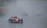 Formula V8 Series Rennfahrzeug, fotografiert beim starken Regen ende April 2016 auf dem Hungaroring.