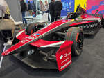 Der Mahindra GEN3 Evo ist ein Formel E Fahrzeug und wurde Mitte April 2026 auf der Messe Hannover ausgestellt.