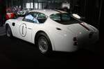 Heckansicht eines Aston Martin DB4 GT Zagato aus dem Jahr 1961. Nationales Automuseum/Loh Collection am 08.11.2023.