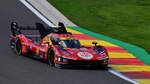 50, Hypercar, FERRARI - 499P, Team FERRARI AF CORSE, Fahrer: Fuoco Antonio, Molina Miguel & Nielsen Nicklas. FIA WEC 6h am 9.5.2026 in Spa Francorchamps
