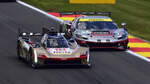 Ungleicher Zweikampf #12 Hypercar CADILLAC - V-Series.R vs #54 FERRARI - 296 LMGT3 Evo. 2.Lauf der FIA WEC Langstrecken Weltmeisterschaft,  6h Spa Francorchamp  am 9.5.2026