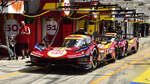 Ferrari 499P HY, Nr.50 & 51 bei der  24h Le Mans Boxenstopp Challenge am 10.06.2025