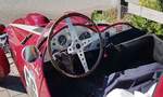 =Cockpit des Fiat Giannini Formel Junior der Familie Distler, Bj. 1939, 595 ccm, 30 PS. Die Aufnahme entstand vor der Präsentation der Rennteilnehmer des Rossbergrennens  Edelweiss-Bergpreis  2022 im Markt Berchtesgaden. 