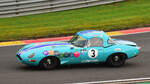  #3, JAGUAR E Type  (1962), Fahrer: GRAF VON OEYNHAUSEN-SIERSTORPFF Marcus (DEU)& NEWALL Andy (GBR), Spa six Hours Classic / MASTERS GENTLEMEN DRIVERS & MASTERS PRE-66 TOURING CARS, am 30.09.2023