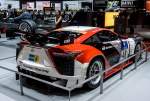 Lexus LFA (Rückansicht) GT Racing Variante. Autosalon Genf 2015.