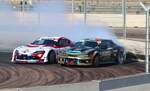 Nissan S13 und Toyota Supra beim Driftmasters Grand Prix in Ferropolis (Gräfenhainichen) am 14.08.25 auf der Rennstrecke