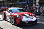 Porsche 911 GT3, in der Innenstadt von Le Mans bei der Fahrerparade, Le Mans 13.06.2025