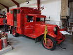 Feuerwehrwagen Ford AA, Baujahr 1941 mit Holzkarosserie, Dänisches Feuerwehr- und Panzermuseum Oksbol (26.07.2019)