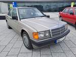 Mercedes-Benz W201 190E 1.8 am 01.03.2025 auf dem Besucherparkplatz der Retro Classics