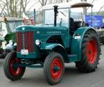 Hanomag steht bei der Oldtimerausstellung der Traktor-Oldtimer-Freunde Wiershausen, April 2012 