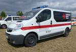=Opel Vivaro vom DRK Kreisverband ESCHWEGE steht auf dem Besucherparkplatz der Rettmobil 2019 in Fulda, 05-2019