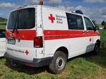 =VW T6 des DRK steht auf dem Parkplatz der RettMobil 2022 in Fulda, 05-2022
