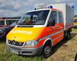 =MB Sprinter als Einsatzfahrzeug der Feuerwehr GRÜNDAU steht auf dem Parkplatz der RettMobil 2022 in Fulda, 05-2022