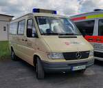 =MB Sprinter als Katastrophenfahrzeug der Malteser, gesehen auf dem Parkplatzgelände der RettMobil 2022 in Fulda, 05-2022
