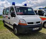 =Renault Master des DRK KV BREMERFÖRDE, gesehen auf dem Parkplatzgelände der RettMobil 2022 in Fulda, 05-2022