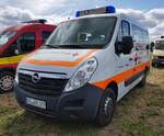 =Opel Movano des DRK OV HECKENLAND, gesehen im Mai 2022 auf dem Parkgelände der RettMobil