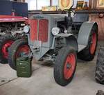 =Schlüter DS 25, Bj. 1951, 30 PS, sucht eine neue Bleibe bei der Bulldog Messe Alsfeld, 10-2023